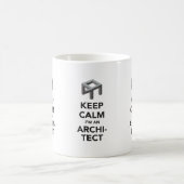 Behalten Sie Ruhe, die ich ein Architekt bin, 3 Kaffeetasse (Mittel)