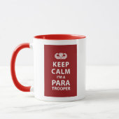 Behalten Sie Ruhe, die ich ein Fallschirmjäger bin Tasse (Links)