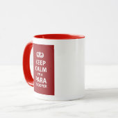 Behalten Sie Ruhe, die ich ein Fallschirmjäger bin Tasse (Vorderseite Links)