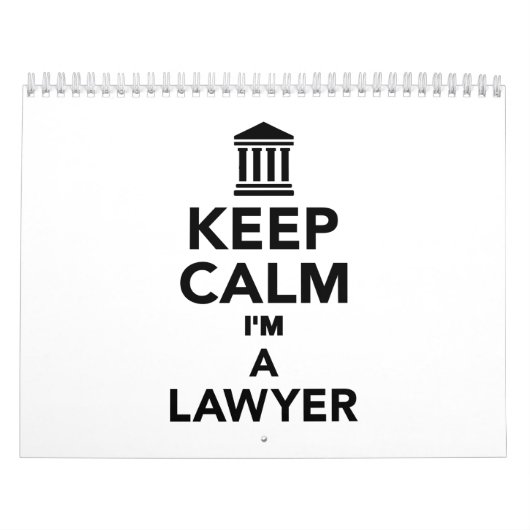 Behalten Sie Ruhe, die ich ein Rechtsanwalt bin Kalender (Titelbild)