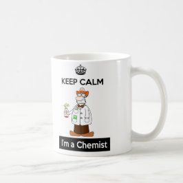 Behalten Sie Ruhe, die ich eine Chemiker-Tasse bin Kaffeetasse