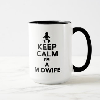 Behalten Sie Ruhe, die ich eine Hebamme bin Tasse