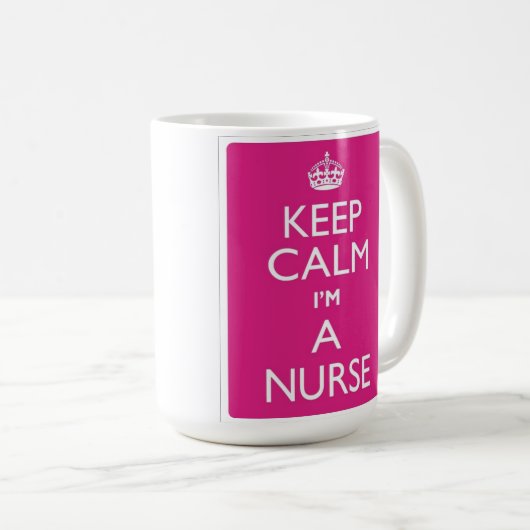 Behalten Sie Ruhe, die ich eine Kaffeetasse (VorderseiteRechts)