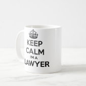 Behalten Sie Ruhe, die ich eine Kaffeetasse (Vorderseite Links)