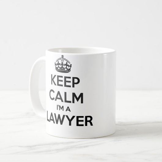 Behalten Sie Ruhe, die ich eine Kaffeetasse (Vorderseite Links)