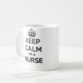 Behalten Sie Ruhe, die ich eine Kaffeetasse (Vorderseite Links)