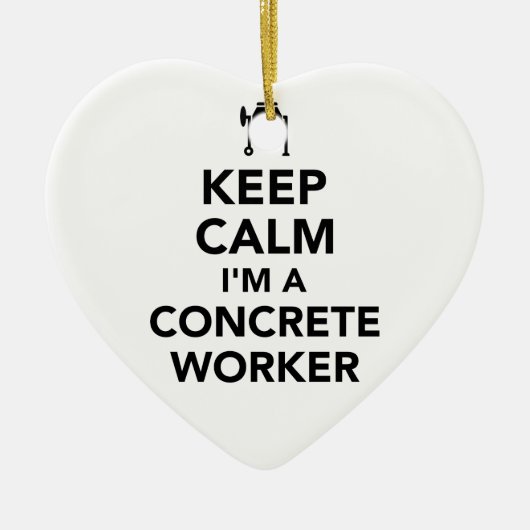 Behalten Sie Ruhe, die ich eine konkrete Keramikornament (Vorne)