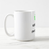 BEHALTEN Sie RUHE, die ich ITALIENISCH bin! Kaffeetasse (Links)