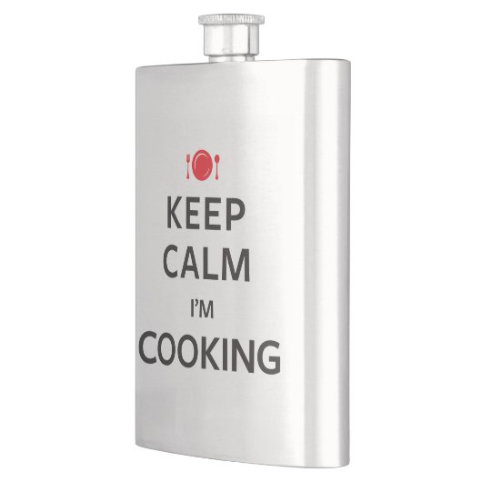 Behalten Sie Ruhe, die ich koche Flachmann (Links)