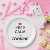 Behalten Sie Ruhe, die ich koche Pappteller (Party)