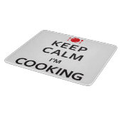 Behalten Sie Ruhe, die ich koche Schneidebrett (Ecke)