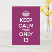 Behalten Sie Ruhe, die Sie die lila Karte des (Gelbe Blume)