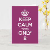 Behalten Sie Ruhe, die Sie die lila Karte des (Gelbe Blume)