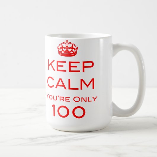 Behalten Sie Ruhe, die Sie die nur 100 Kaffeetasse (Rechts)