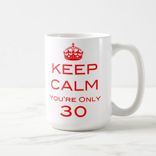 Behalten Sie Ruhe, die Sie die nur 30 Kaffeetasse (Rechts)