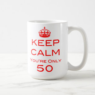 Behalten Sie Ruhe, die Sie die nur 50 Kaffeetasse