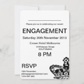 behalten Sie Ruhe, die wir VERLOBTES got Einladung (Rückseite)