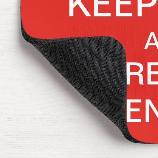 Behalten Sie Ruhe - glänzen Sie am Inhalte Mousepad (Ecke)