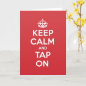 Behalten Sie Ruhe, Gruß-Anmerkungs-Karte Karte (Gelbe Blume)