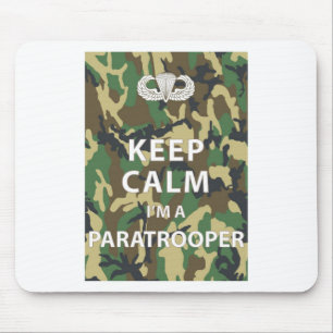 Behalten Sie Ruhe - ich bin ein Fallschirmjäger Mousepad
