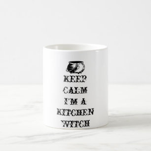 Behalten Sie Ruhe, ich sind eine Küchen-Hexe Kaffeetasse