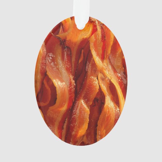 Behalten Sie Ruhe Ihr Text auf Sizzling Speck Ornament (Rückseite)