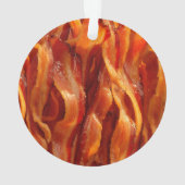 Behalten Sie Ruhe Ihr Text auf Sizzling Speck Ornament (Rückseite)