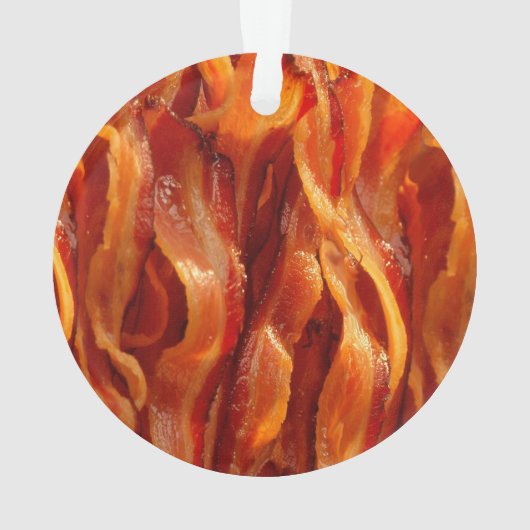 Behalten Sie Ruhe Ihr Text auf Sizzling Speck Ornament (Rückseite)