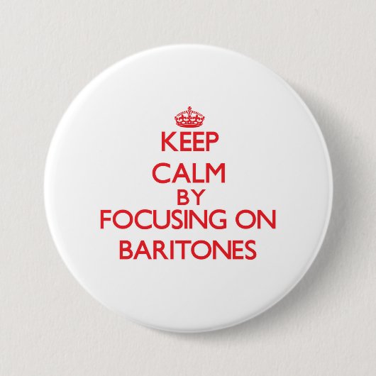 Behalten Sie Ruhe, indem Sie auf Baritone sich Button (Vorderseite)