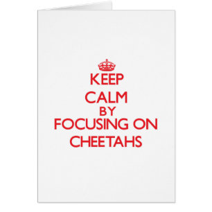 Behalten Sie Ruhe, indem Sie auf Cheetahs sich