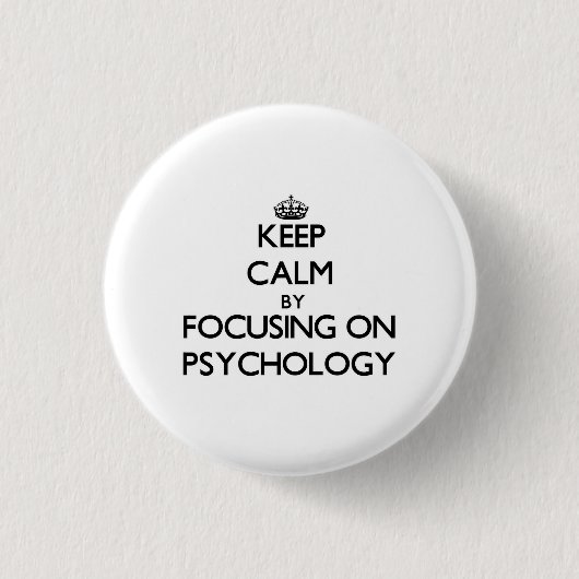 Behalten Sie Ruhe, indem Sie auf Psychologie sich Button (Vorderseite)