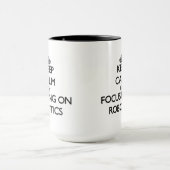 Behalten Sie Ruhe, indem Sie auf Robotik sich Tasse (Zentrum)