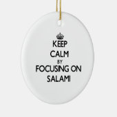 Behalten Sie Ruhe, indem Sie auf Salami sich Keramikornament (Rechts)