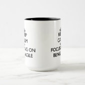 Behalten Sie Ruhe, indem Sie auf Sein beweglich Tasse (Zentrum)