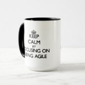 Behalten Sie Ruhe, indem Sie auf Sein beweglich Tasse (Vorderseite Links)