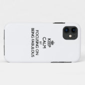 Behalten Sie Ruhe, indem Sie auf Sein fabelhaft Case-Mate iPhone Hülle (Rückseite (Horizontal))