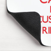 Behalten Sie Ruhe, indem Sie auf Sein lächerlich Mousepad (Ecke)