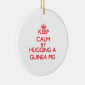 Behalten Sie Ruhe, indem Sie ein Meerschweinchen Keramik Ornament (Rechts)