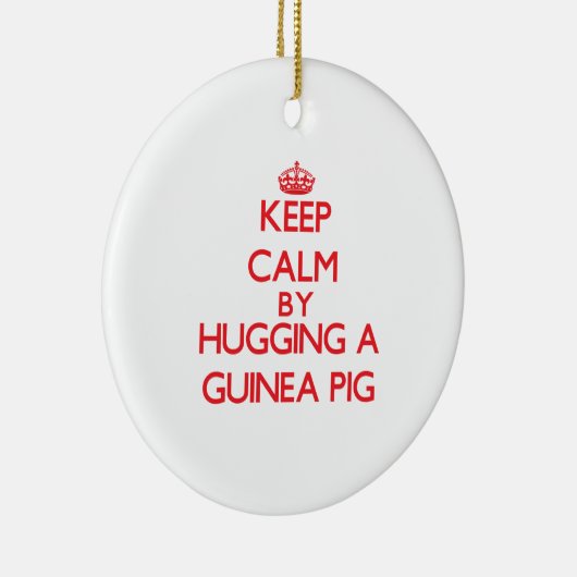 Behalten Sie Ruhe, indem Sie ein Meerschweinchen Keramik Ornament (Rechts)