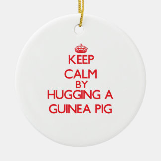 Behalten Sie Ruhe, indem Sie ein Meerschweinchen Keramik Ornament