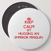 Behalten Sie Ruhe, indem Sie einen KaiserPenguin Button (Vorne & Hinten)