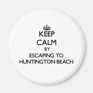 Behalten Sie Ruhe, indem Sie zu Huntington Beach Magnet