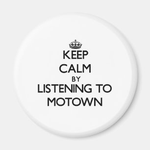 Behalten Sie Ruhe, indem Sie zu MOTOWN hören Magnet