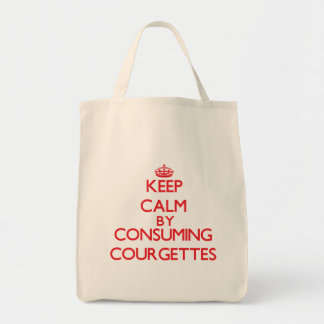 Behalten Sie Ruhe, indem Sie Zucchini verbrauchen Tragetasche