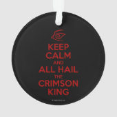 Behalten Sie Ruhe mit dem hochroten König Ornament (Rückseite)