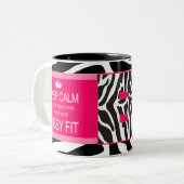 "BEHALTEN Sie RUHE ODER HISSY GEPASSTE" "b-" Zweifarbige Tasse (Vorderseite Links)