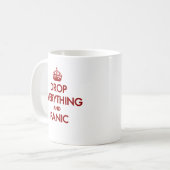 Behalten Sie Ruhe? Pfft! Kaffeetasse (Vorderseite Links)
