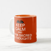 BEHALTEN Sie RUHE - Sacredart Tasse (Vorderseite Links)