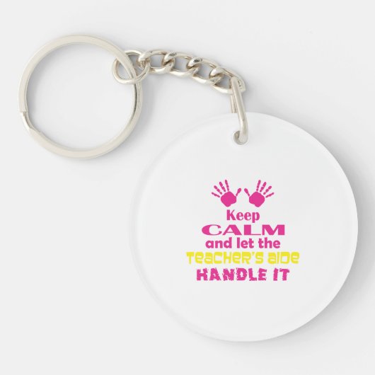 Behalten Sie Ruhe Schlüsselanhänger (Vorderseite)