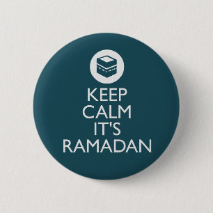 behalten Sie Ruhe sein Ramadan Button